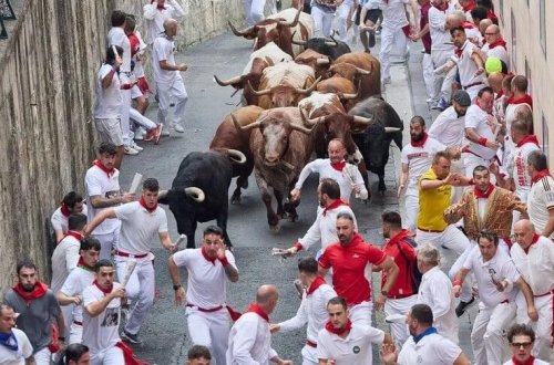 İspaniyanın məşhur öküz qaçışında 70-dən çox insan yaralanıb
