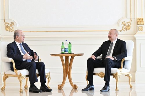 Prezident İlham Əliyev Fələstinin Baş nazirini qəbul edib - (Foto)