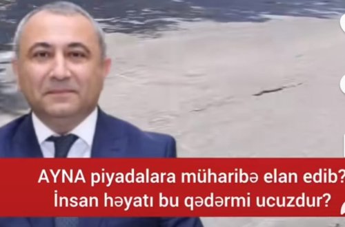 AYNA piyadalara müharibə elan edib? Binəqədidə səki parklanma yerinə çevrildi – İnsan həyatı bu qədərmi ucuzdur?