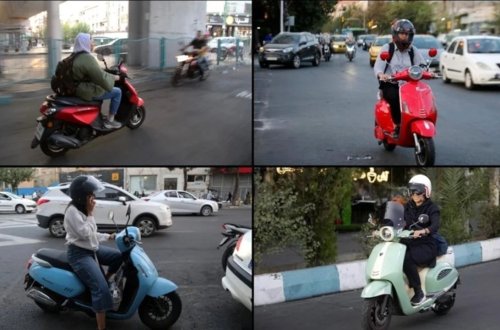 İranda qadınların motosiklet sürməsinə icazə verilir