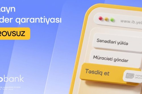 Yelo İnternet Bankçılıqda növbəti yenilik: Girovsuz tender qarantiyası!