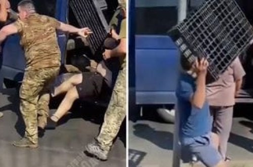 Əsgərlərə hücum edərək zorla əsgərliyə çağırılan oğlanı xilas etdilər