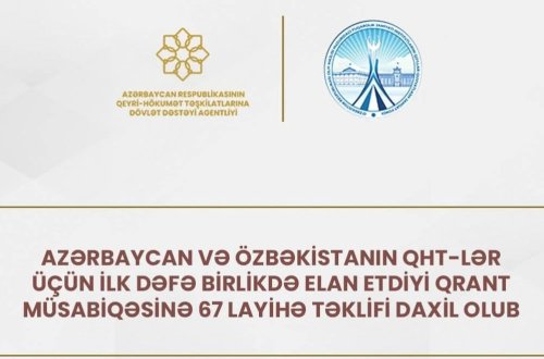 Azərbaycan və Özbəkistanın QHT-lər üçün ilk dəfə birlikdə elan etdiyi qrant müsabiqəsi üzrə daxil olan layihələrin ekspertizasına başlanılıb