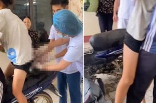 Xəstəxanaya çata bilməyən qadın körpəsini motosikletdə dünyaya gətirdi