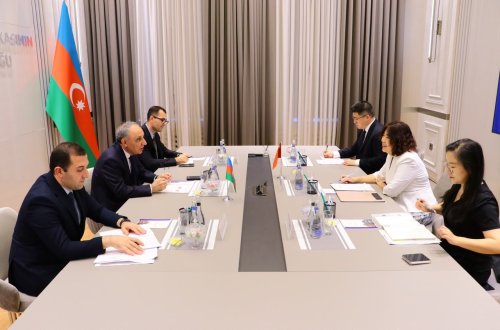 Baş prokuror Çin Xalq Respublikasının Azərbaycandakı səfiri xanım Lu Meyi qəbul edib