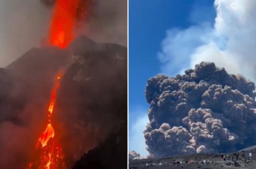 Etna dağından yayılan kül qitələrarası böhrana səbəb olub