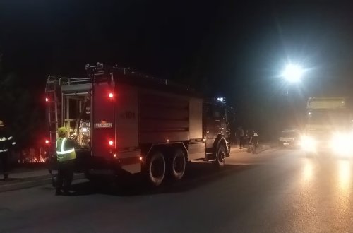 Bakı-Quba yolunun kənarında OBYEKT YANIB