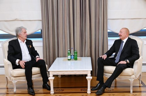İlham Əliyev Viktor Yuşenkonu qəbul etdi