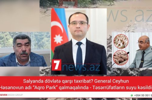 Salyanda dövlətə qarşı təxribat? General Ceyhun Həsənovun adı “Aqro Park” qalmaqalında — Təsərrüfatların suyu kəsildi - VİDEO