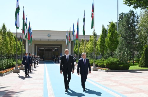 Daşkənddə Prezident İlham Əliyevin rəsmi qarşılanma mərasimi olub