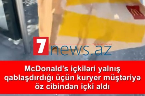 McDonald's-da daha bir biabırçılıq! Hər kəs narazıdır (VİDEO)