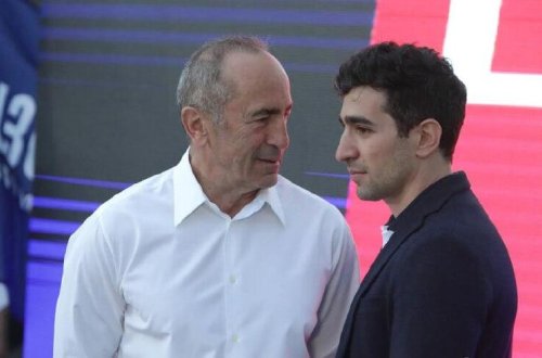 Robert Köçəryan və oğlunun saxlanılma görüntüləri - (Video)