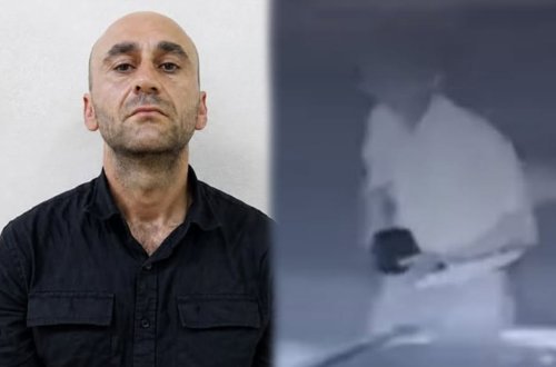 Prospektdə bir nəfəri döyərək pulunu və çantasını aldı - Video