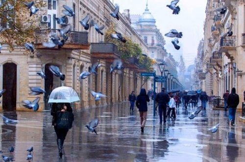 Bakıda yağış yağacaq, temperatur 26 dərəcəyə düşəcək - Proqnoz
