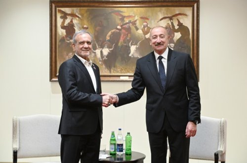 Bişkekdə Azərbaycan və İran prezidentlərinin görüşü olub - YENİLƏNİB