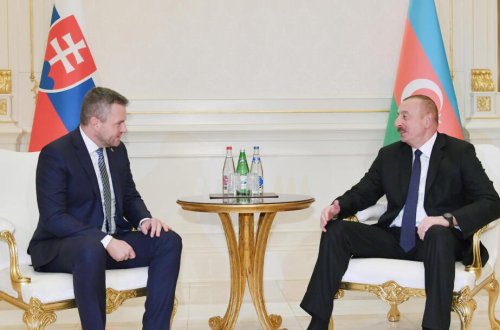 Prezident İlham Əliyev azad edilmiş ərazilərimizin bərpasında Slovakiyanın iştirakını yüksək qiymətləndirib