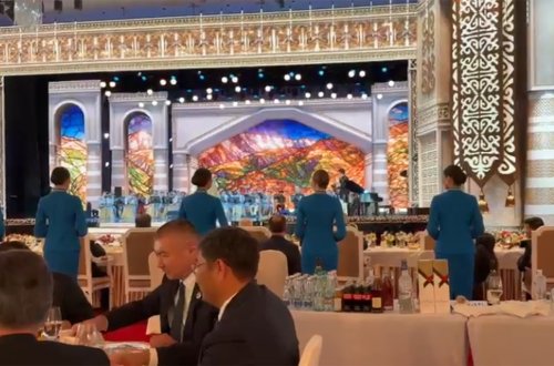 Bişkekdə dövlət və hökumət başçılarına Qırğızıstan Prezidenti adından ziyafət verilib