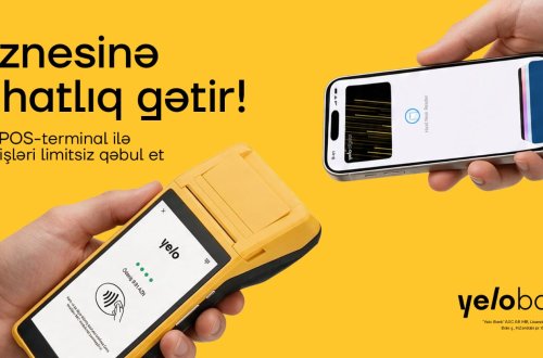 Yelo POS-terminal ilə ödənişləri limitsiz qəbul edin
