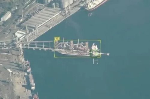 Rusiya Qara dənizdə Ukrayna ordusu üçün hərbi yük daşıyan gəmiyə zərbə endirib