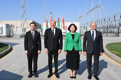 İlham Əliyev “Qobustan” Günəş Elektrik Stansiyasının açılışında iştirak edib - FOTOLAR