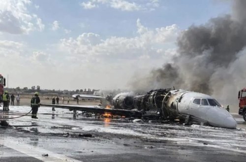 Liviyada Türkiyəyə məxsus təyyarə yanıb, pilotların sərxoş olduğu müəyyən edilib