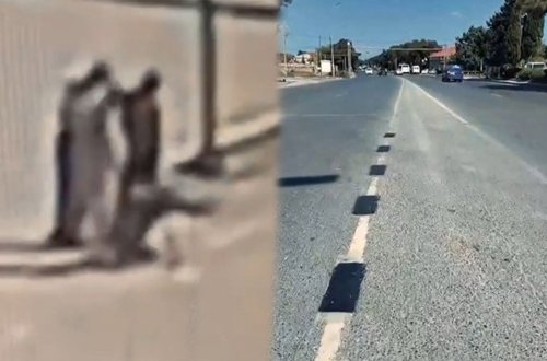 Bakıda düz xətti qırıq-qırıq xəttə çevirənlər kameraya düşdü - VİDEO