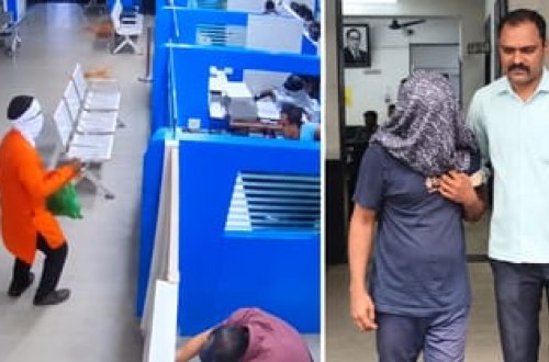 Müştəri qismində banka daxil olub istiot tozu ilə soyğunçuluq törətdi