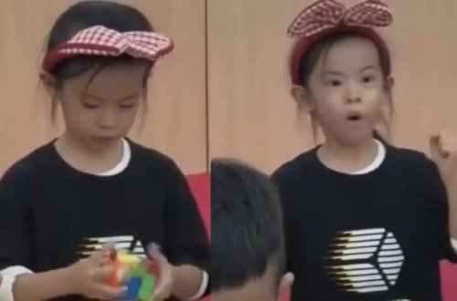 6 yaşlı çinli qızdan Rubik kubu ilə heyrətamiz dünya rekordu