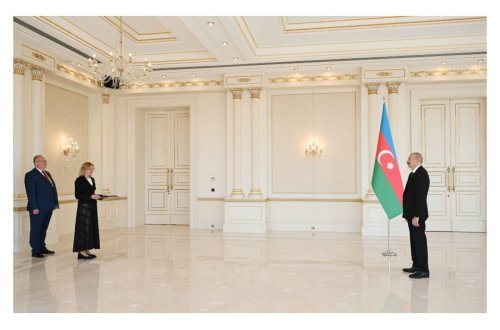 Azərbaycan Prezidenti Estoniyanın yeni səfirini qəbul edib - FOTO