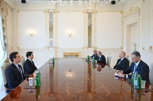 İlham Əliyev Çin və İtaliya şirkətlərinin rəhbər şəxslərini qəbul etdi - FOTOLAR