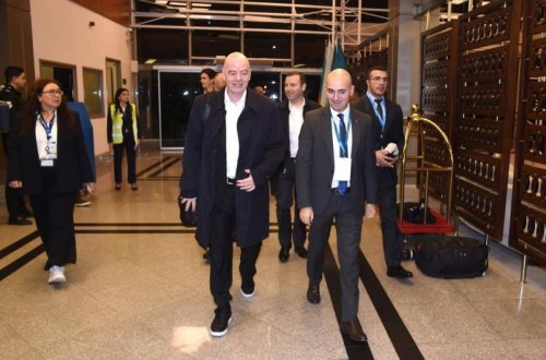 FIFA prezidenti Canni İnfantino Bakıya gəlib