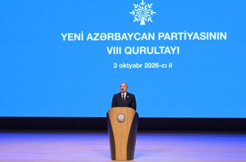 Prezidentin sosial şəbəkə hesablarında YAP-ın VIII Qurultaydakı çıxışı ilə bağlı videoçarx paylaşılıb - VİDEO