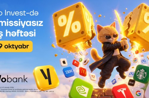 Yelo Bank hər ay komissiyasız investisiya həftəsi keçirəcək!