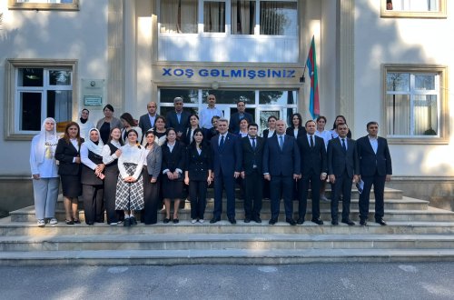 Məzahir Əfəndiyev Ağdaşda məktəbləri ziyarət edib, təhsil işçiləri, ziyalılarla görüşlər keçirib