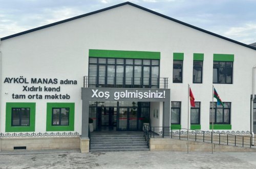 Xıdırlı kənd məktəbinə Ayköl Manasın adı verilib