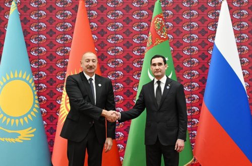 İlham Əliyev Türkmənbaşıda MDB Dövlət Başçıları Şurasının iclasında iştirak üçün 