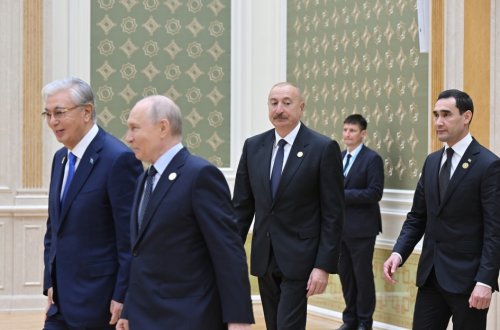 Türkmənbaşıda Xəzər Ekoloji Sammitinin geniş tərkibdə iclası keçirilir - FOTO