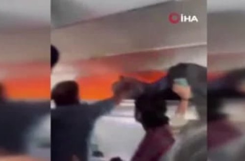 Sərnişinin cihazı təyyarədə yanğına səbəb oldu