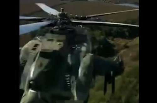 Ukrayna hərbçiləri Rusiyanın Mi-28 zərbə helikopterini dronla vurub
