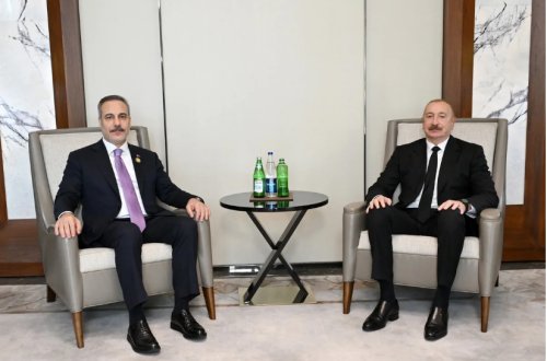 İlham Əliyev Hakan Fidanı qəbul etdi