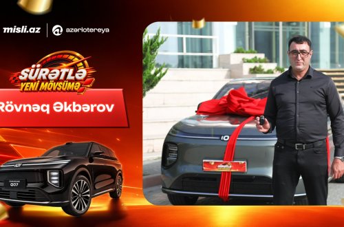 Xəyal etdi, inandı, qazandı — “Sürətlə Yeni Mövsümə” lotereyasının 