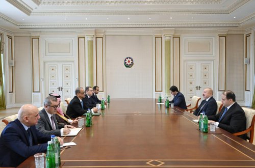 Prezident İlham Əliyev İslam Əməkdaşlıq Təşkilatının Baş katibini qəbul edib (Foto)