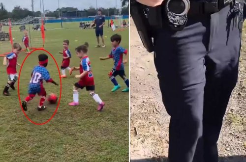 3 yaşlı futbolçunun qarşısını almaq mümkün olmadı, polis çağırıldı
