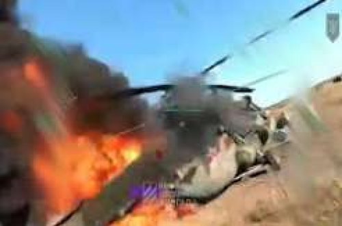 Ukrayna Rusiyaya məxsus Mi-8 helikopterini dronla vurub